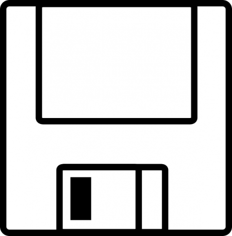 Floppy disk clip art from Freeimages.com