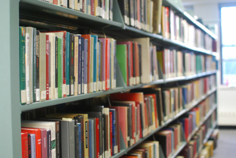 Spring 2022 Library Services Books on Shelf